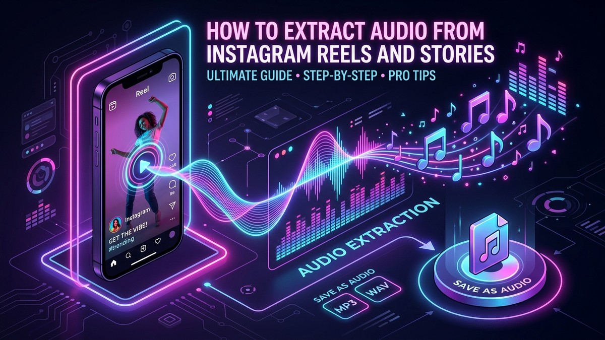 How to Extract Audio from Instagram Reels and Stories into High-Bitrate MP3 and M4A