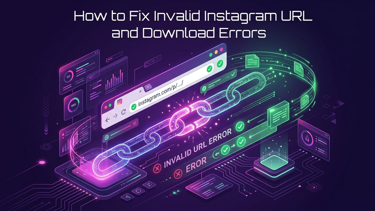 How to Fix 'Invalid URL' and Download Errors on Instagram: Query Parameters and Link Formatting