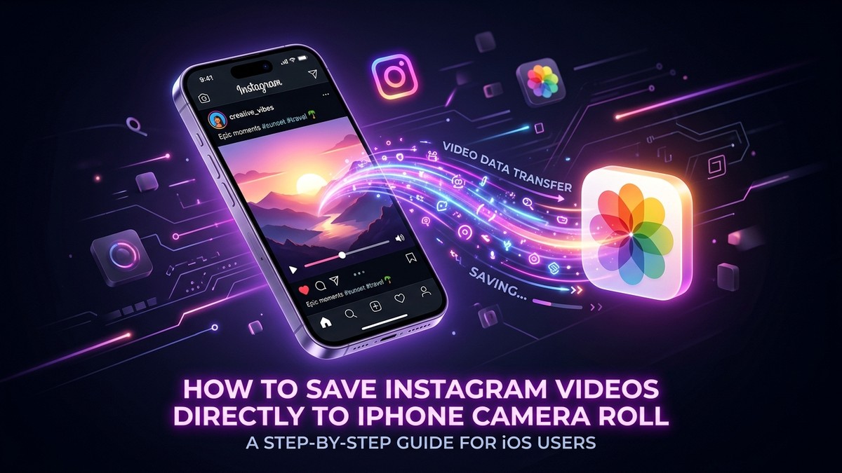 How to Save Instagram Videos Directly to iPhone Camera Roll (Without Third-Party Apps)